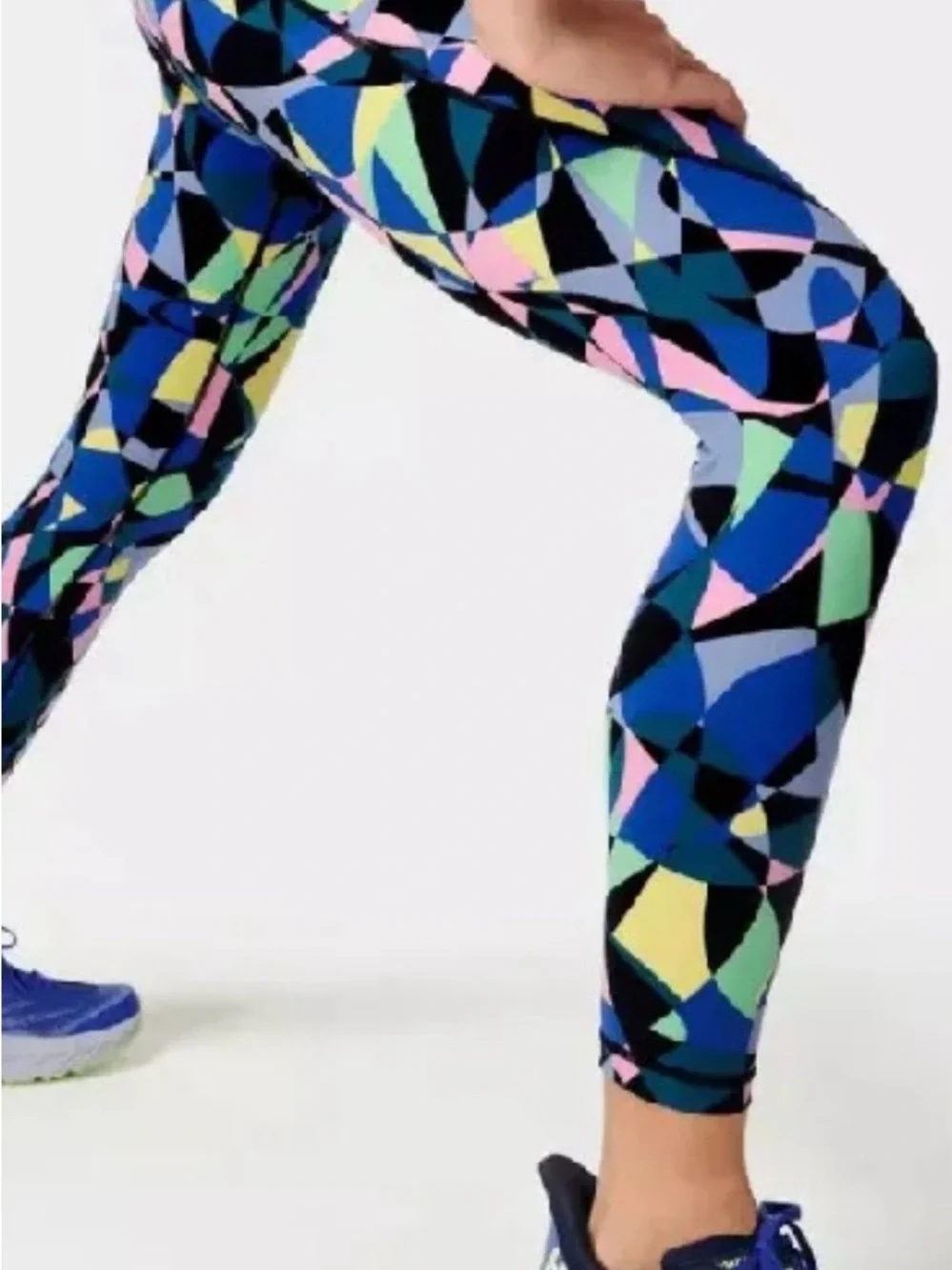 Bundle (2 pairs) of Sweaty Betty Power 7/8 length multicolor leggings, US size 6 - Picture 5 of 13